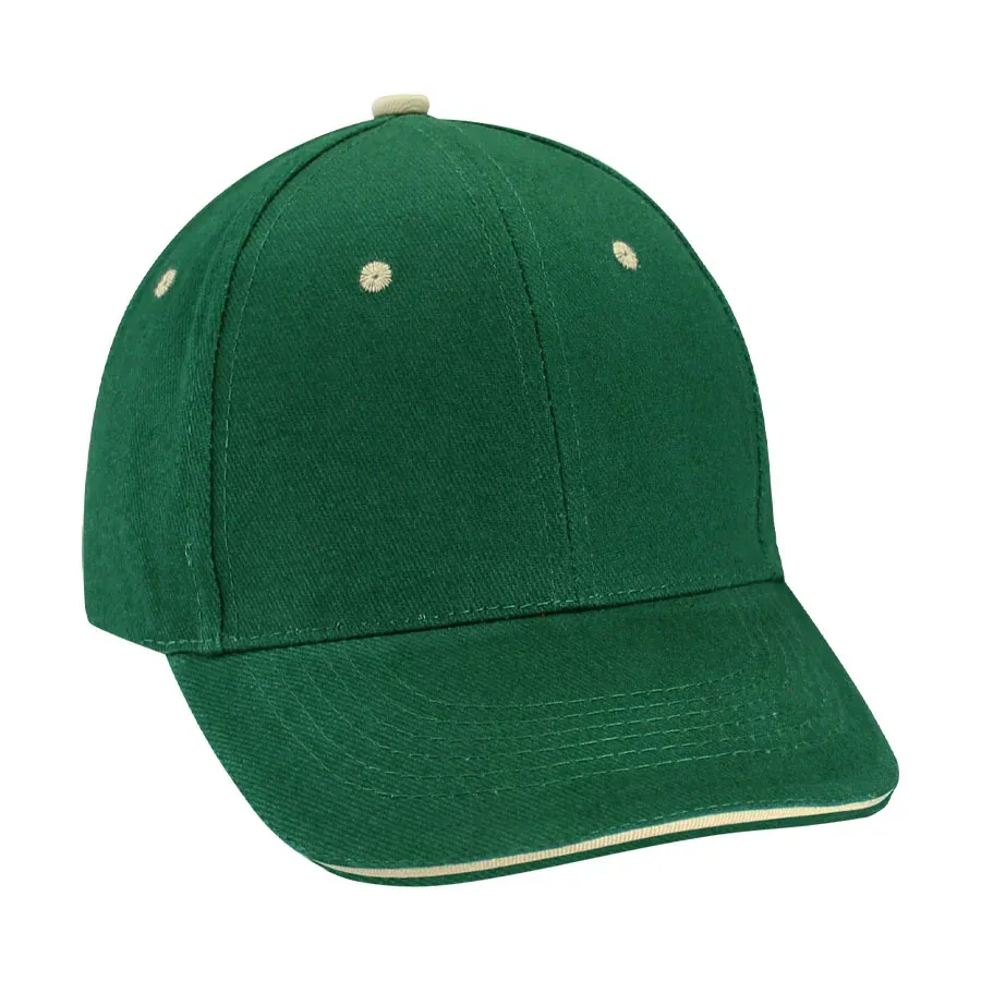 Jockey de denim con visera bicolor