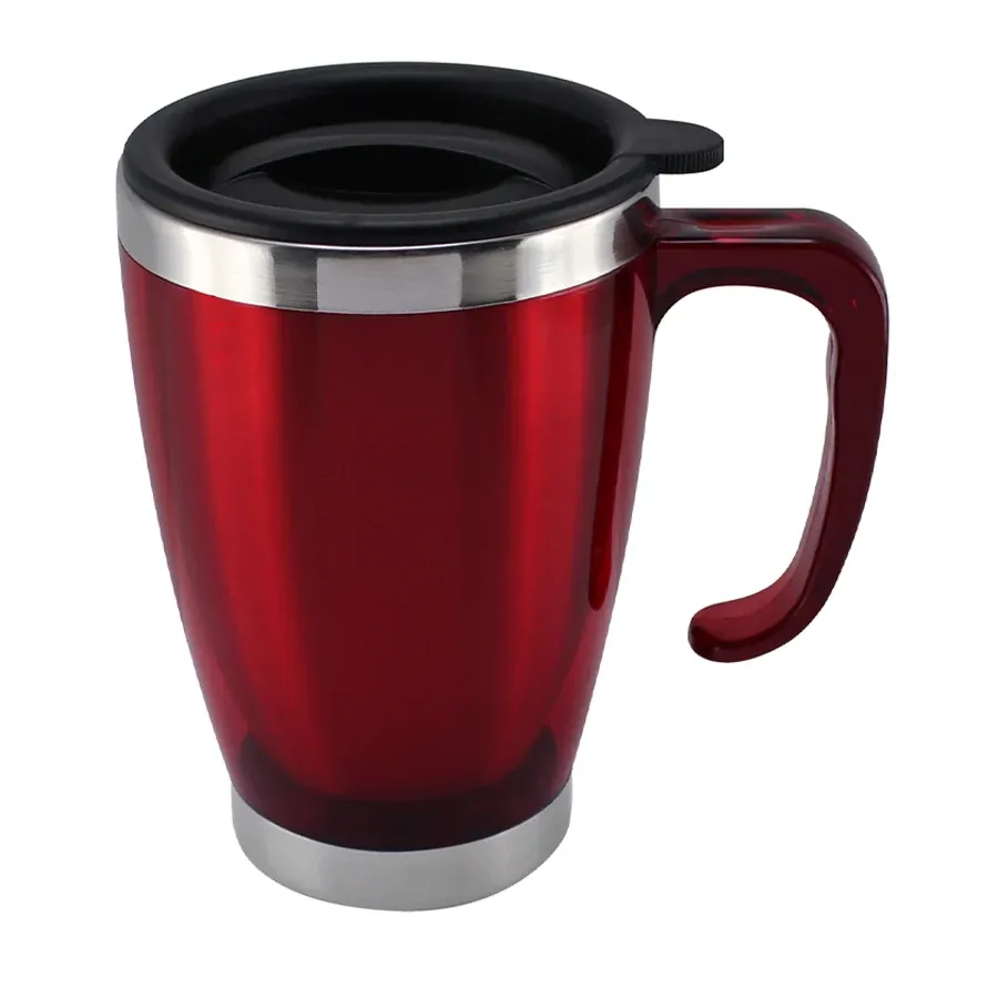 Mug térmico cónico de doble pared, 400 cc