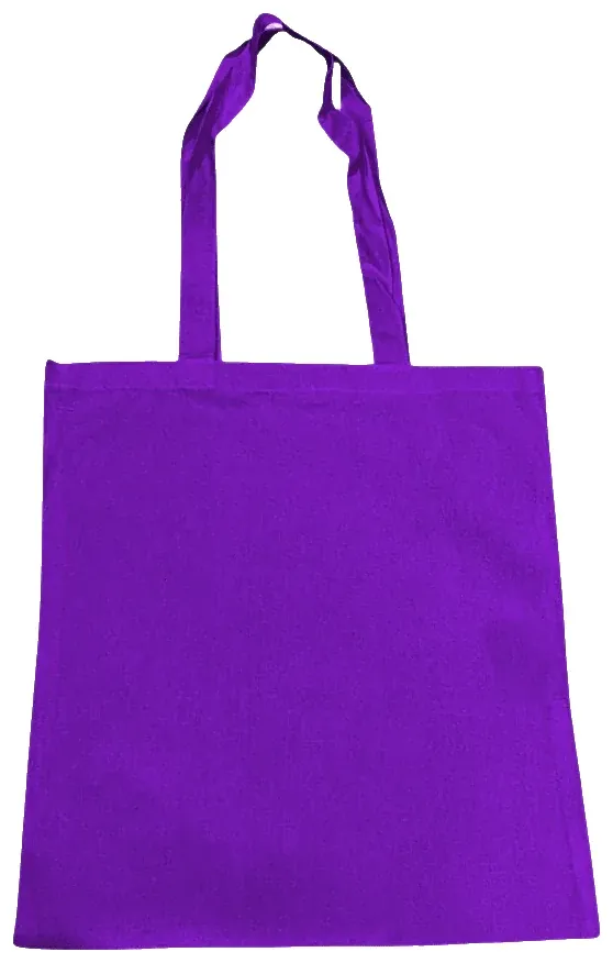 Bolsa de algodón asa larga