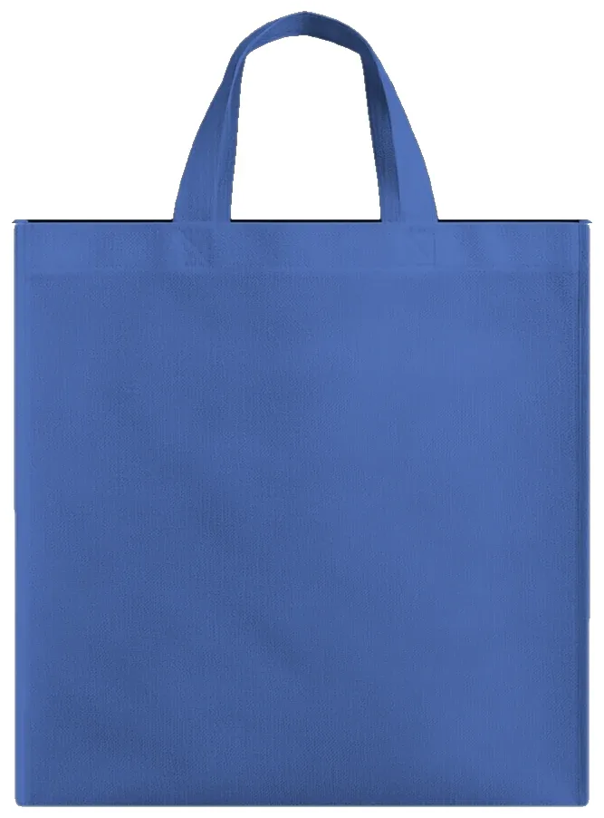 Bolsa TNT azul con fuelle
